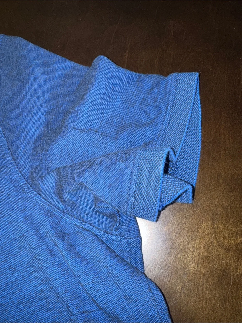 Banana Republic Men's Heather Royal Blue Polo